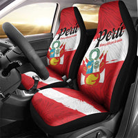 Peru Car Seat Cover Piruw Ripuwlika Flag Stylized