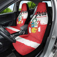 Peru Car Seat Cover Piruw Ripuwlika Flag Stylized