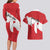 Personalized Peru Couples Matching Long Sleeve Bodycon Dress and Hawaiian Shirt Piruw Ripuwlika Flag Stylized