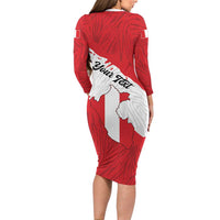 Personalized Peru Family Matching Long Sleeve Bodycon Dress and Hawaiian Shirt Piruw Ripuwlika Flag Stylized