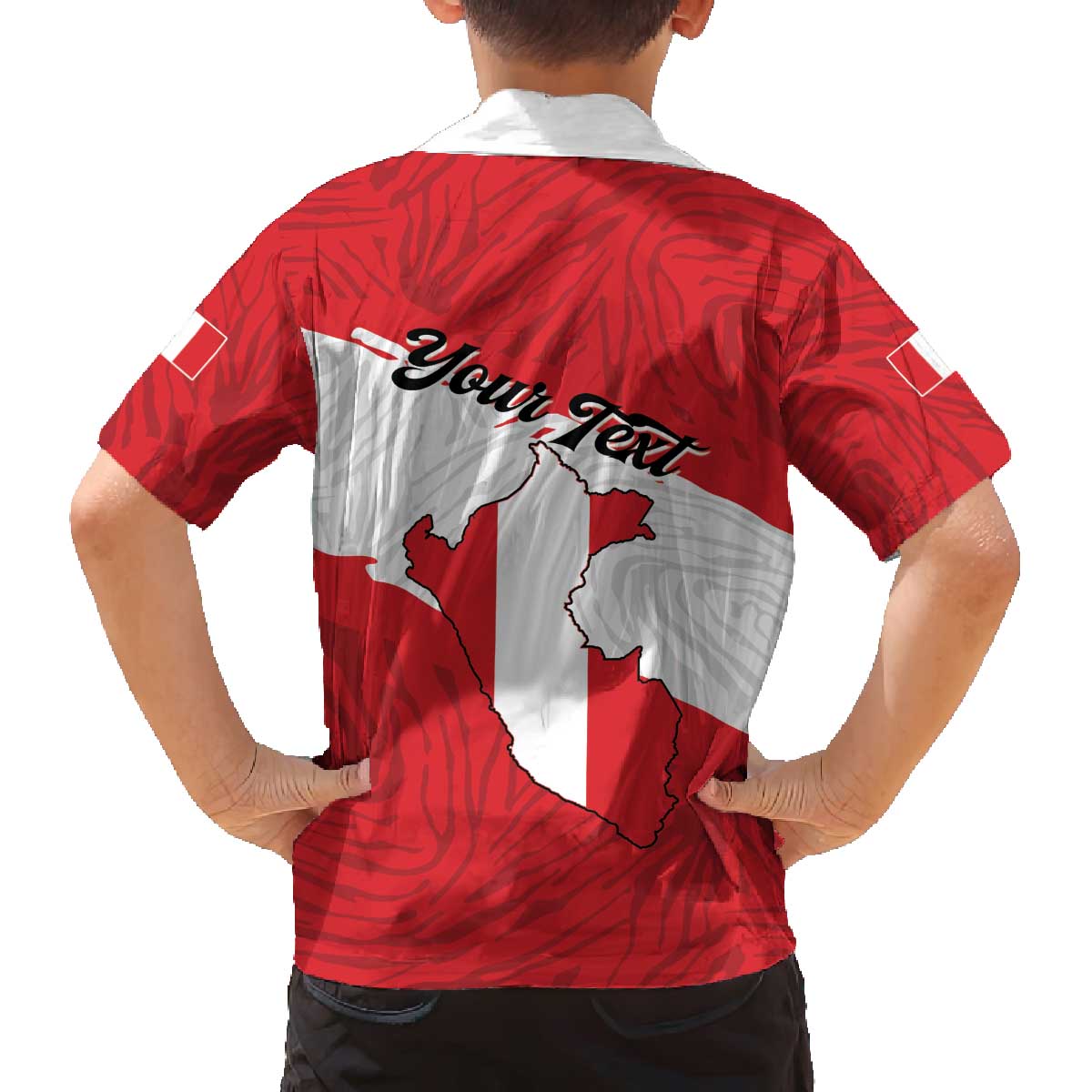 Personalized Peru Family Matching Off The Shoulder Long Sleeve Dress and Hawaiian Shirt Piruw Ripuwlika Flag Stylized