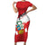 Personalized Peru Family Matching Short Sleeve Bodycon Dress and Hawaiian Shirt Piruw Ripuwlika Flag Stylized