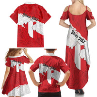 Personalized Peru Family Matching Summer Maxi Dress and Hawaiian Shirt Piruw Ripuwlika Flag Stylized