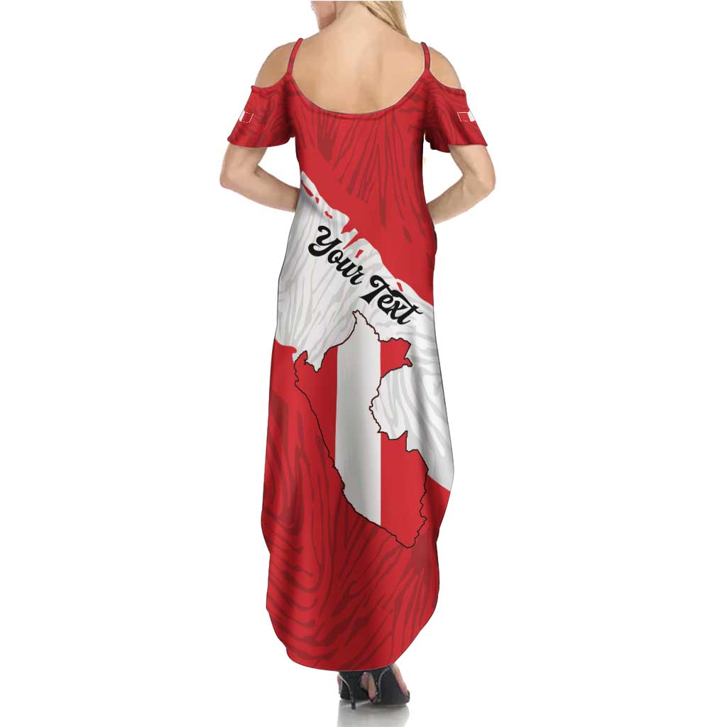 Personalized Peru Family Matching Summer Maxi Dress and Hawaiian Shirt Piruw Ripuwlika Flag Stylized