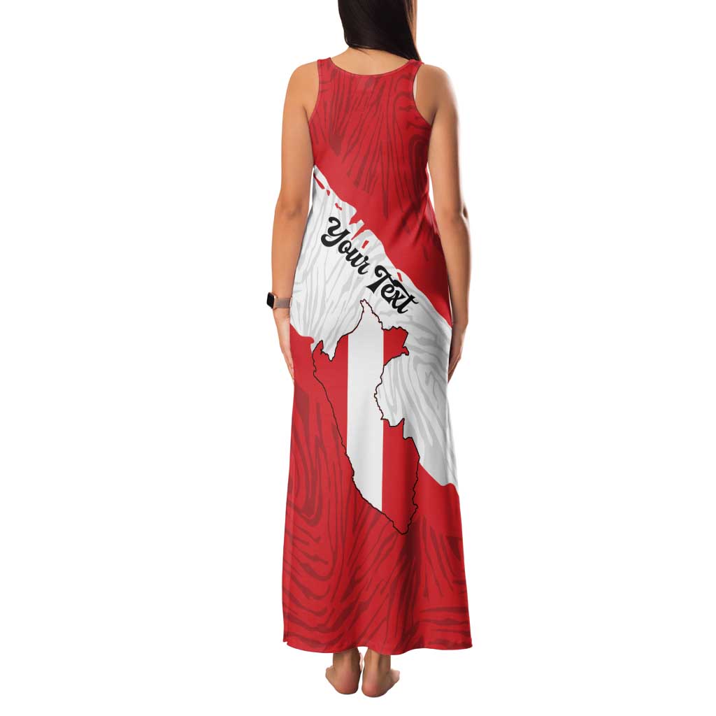 Personalized Peru Family Matching Tank Maxi Dress and Hawaiian Shirt Piruw Ripuwlika Flag Stylized