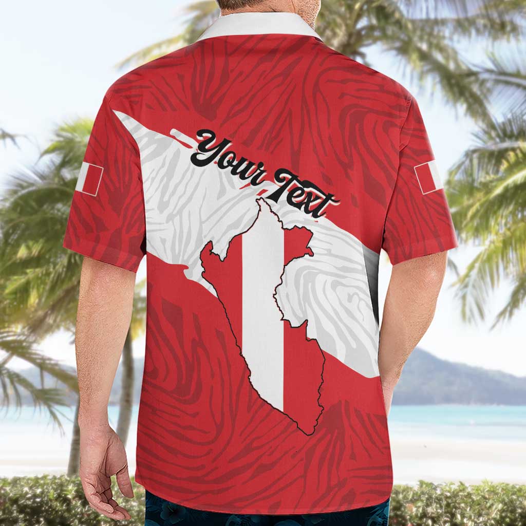 Personalized Peru Hawaiian Shirt Piruw Ripuwlika Flag Stylized