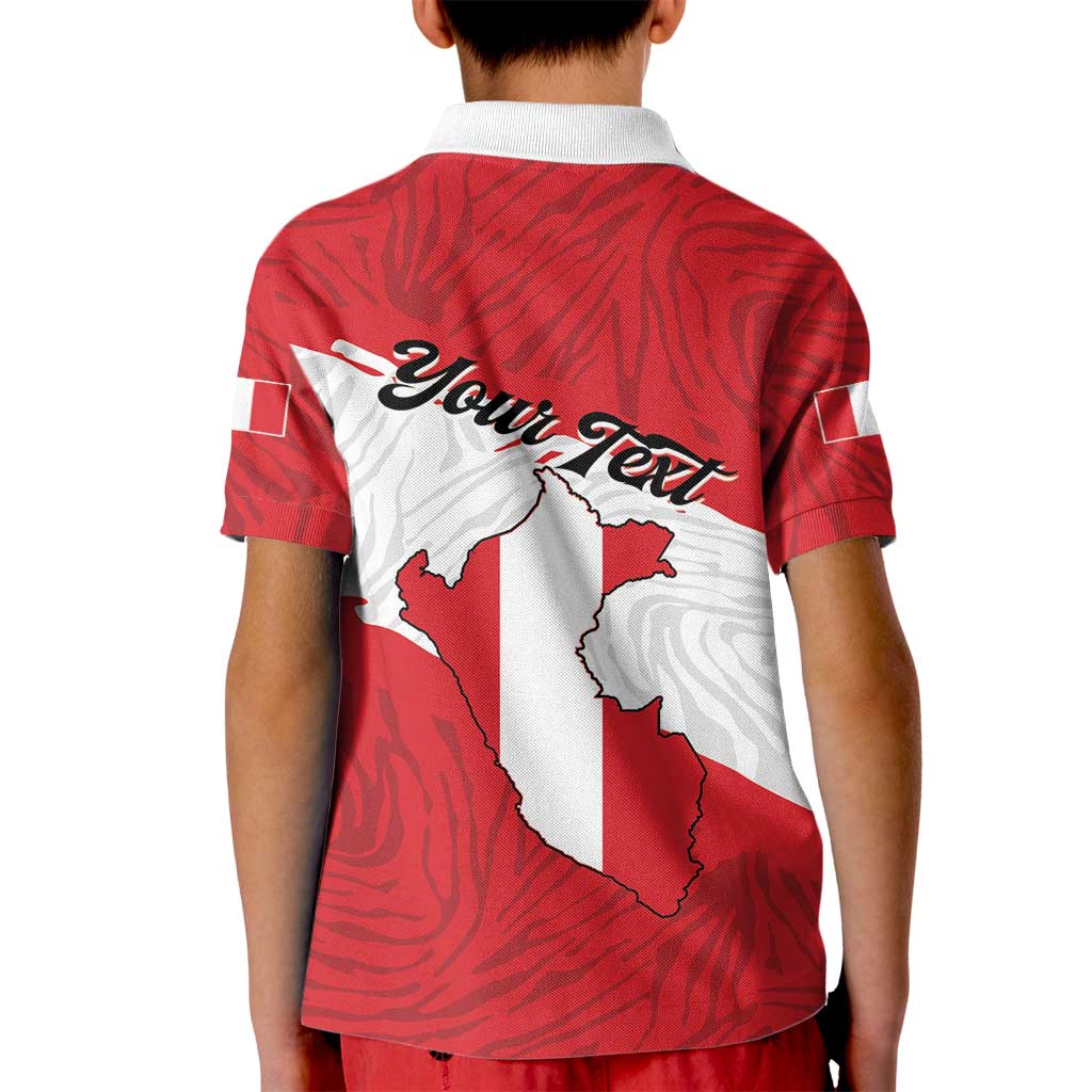 Personalized Peru Kid Polo Shirt Piruw Ripuwlika Flag Stylized
