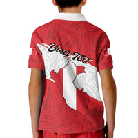 Personalized Peru Kid Polo Shirt Piruw Ripuwlika Flag Stylized