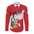 Personalized Peru Long Sleeve Button Shirt Piruw Ripuwlika Flag Stylized