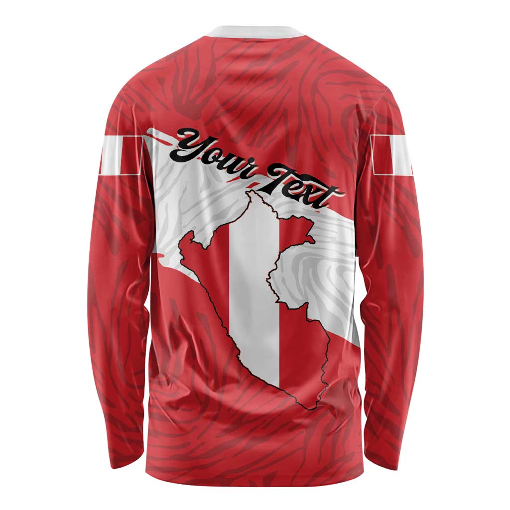 Personalized Peru Long Sleeve Shirt Piruw Ripuwlika Flag Stylized