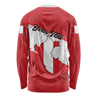 Personalized Peru Long Sleeve Shirt Piruw Ripuwlika Flag Stylized