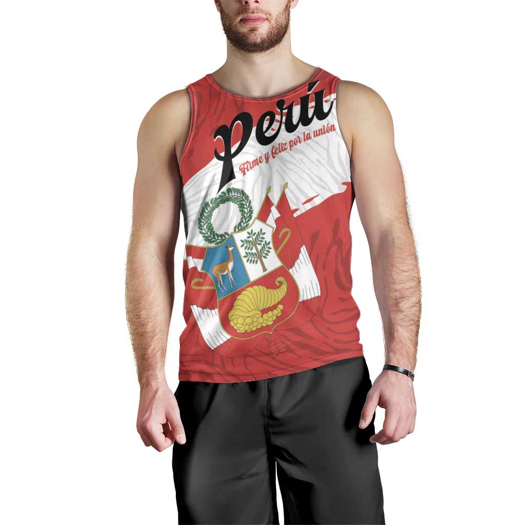 Personalized Peru Men Tank Top Piruw Ripuwlika Flag Stylized
