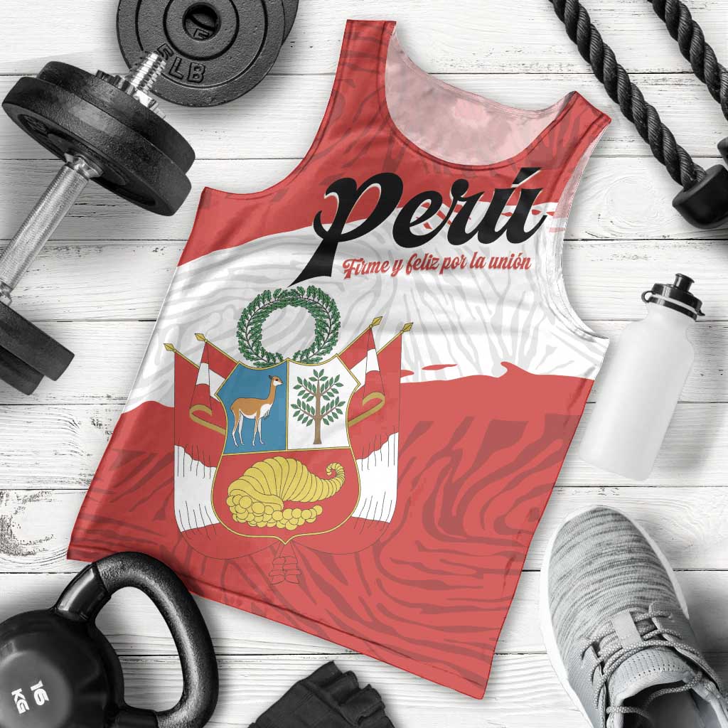 Personalized Peru Men Tank Top Piruw Ripuwlika Flag Stylized