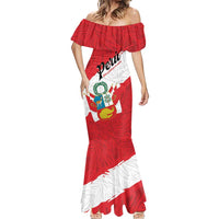 Personalized Peru Mermaid Dress Piruw Ripuwlika Flag Stylized
