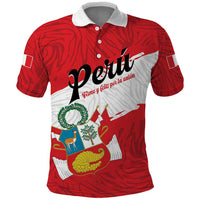 Personalized Peru Polo Shirt Piruw Ripuwlika Flag Stylized