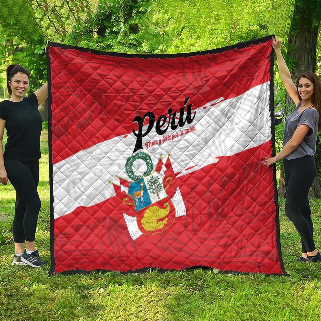 Peru Quilt Piruw Ripuwlika Flag Stylized
