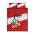 Peru Quilt Bed Set Piruw Ripuwlika Flag Stylized