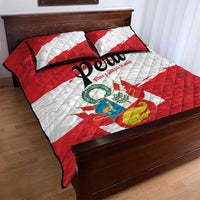 Peru Quilt Bed Set Piruw Ripuwlika Flag Stylized