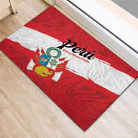 Peru Rubber Doormat Piruw Ripuwlika Flag Stylized