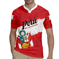 Personalized Peru Rugby Jersey Piruw Ripuwlika Flag Stylized