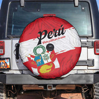 Peru Spare Tire Cover Piruw Ripuwlika Flag Stylized