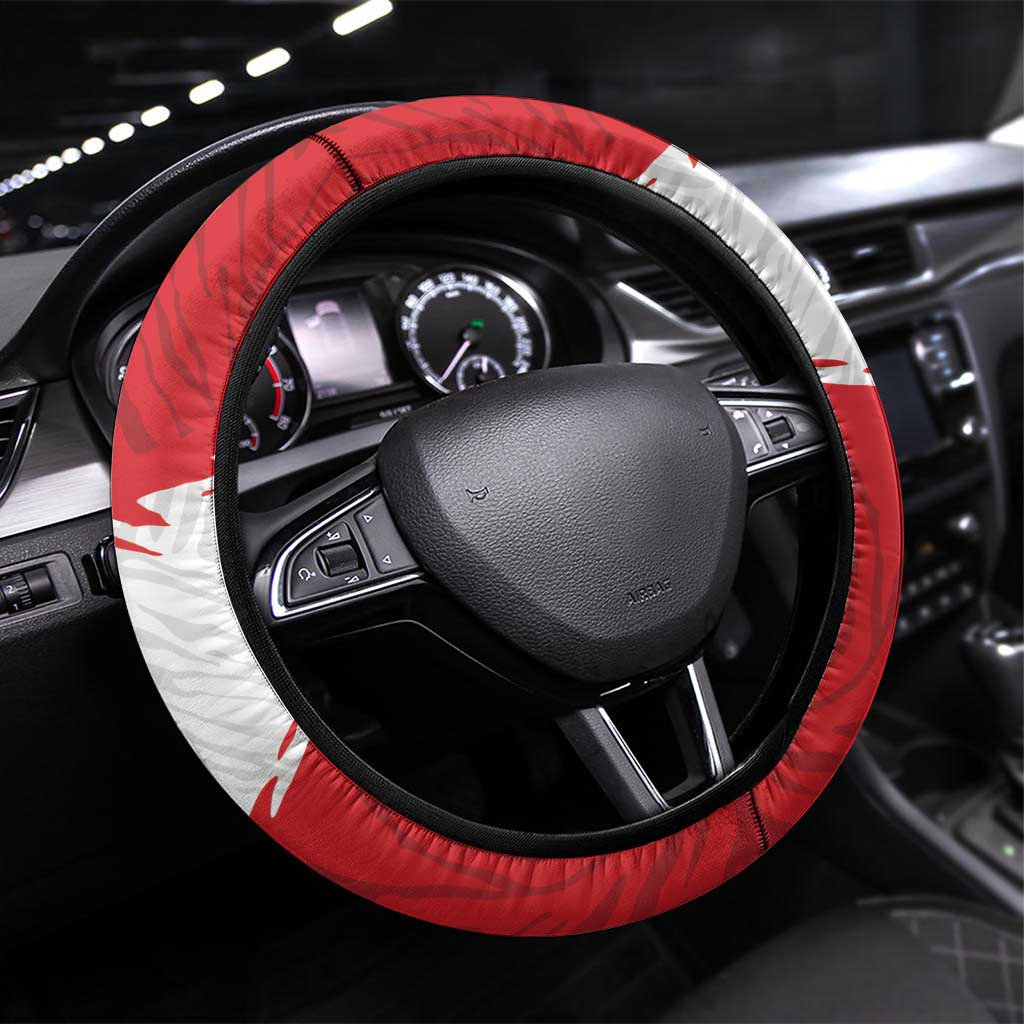 Peru Steering Wheel Cover Piruw Ripuwlika Flag Stylized