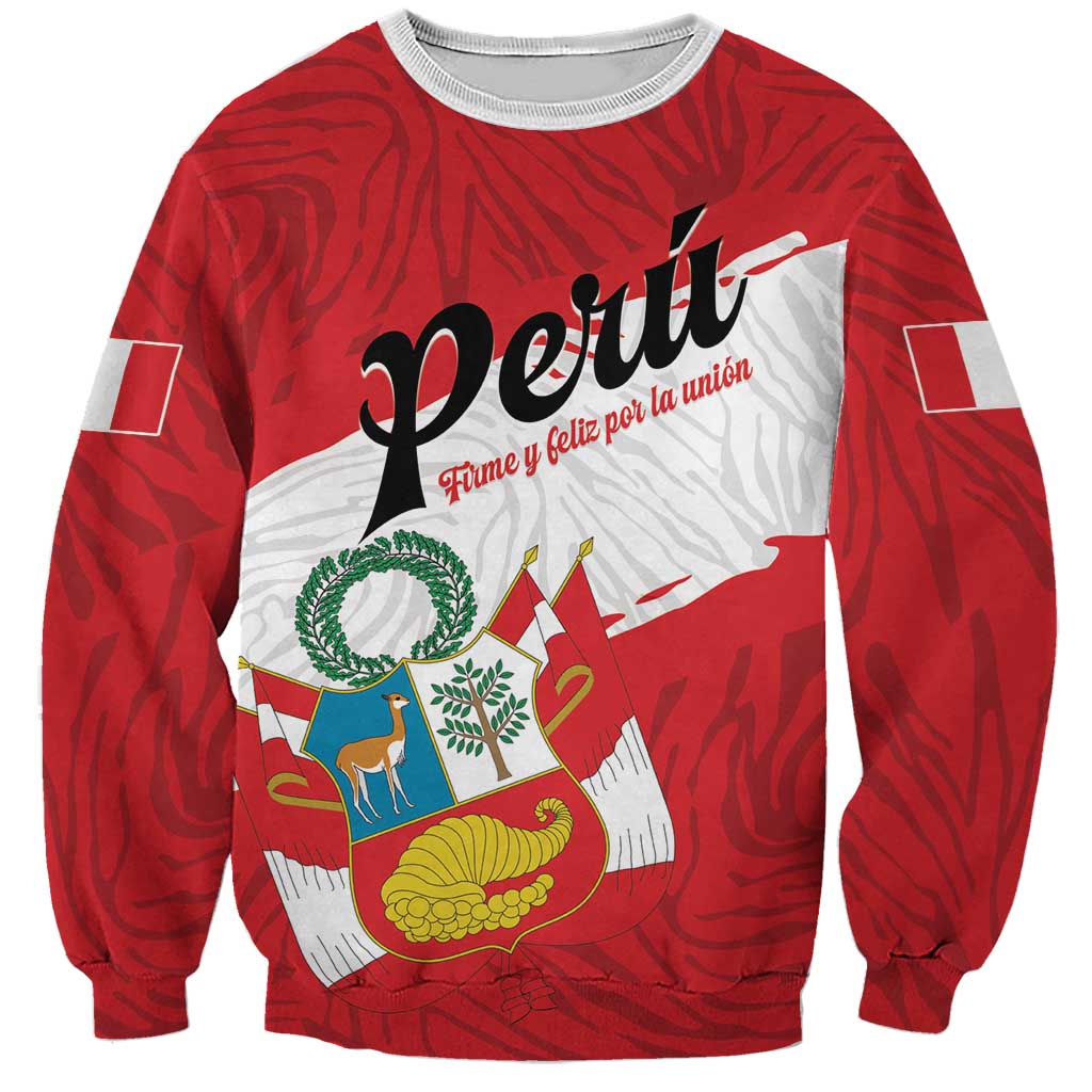Personalized Peru Sweatshirt Piruw Ripuwlika Flag Stylized
