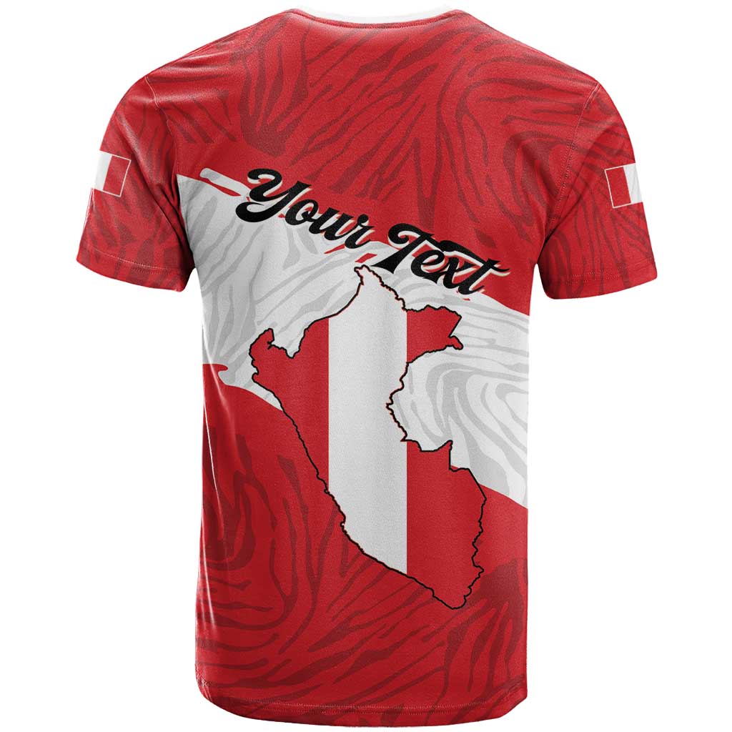 Personalized Peru T Shirt Piruw Ripuwlika Flag Stylized