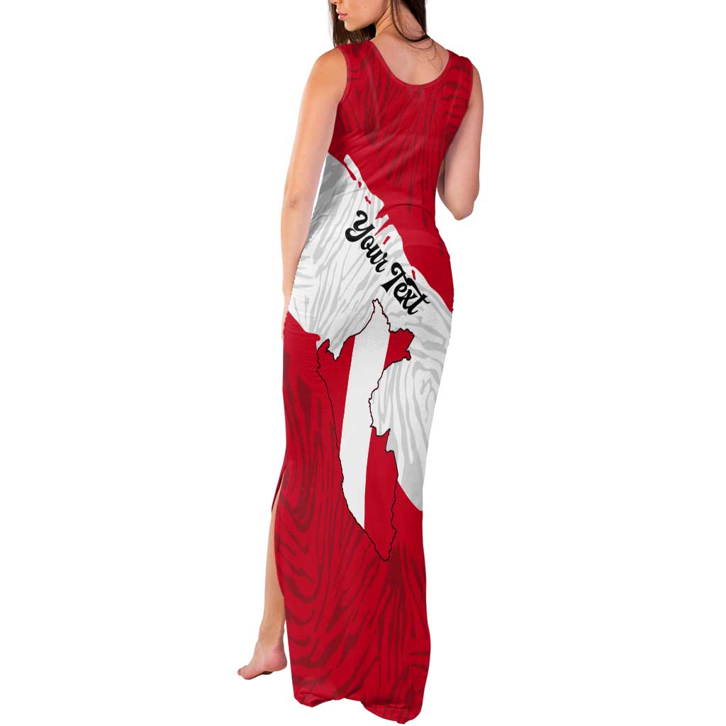 Personalized Peru Tank Maxi Dress Piruw Ripuwlika Flag Stylized
