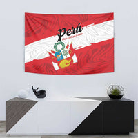 Peru Tapestry Piruw Ripuwlika Flag Stylized