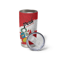 Personalized Peru Tumbler Cup Piruw Ripuwlika Flag Stylized