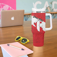 Personalized Peru Tumbler With Handle Piruw Ripuwlika Flag Stylized