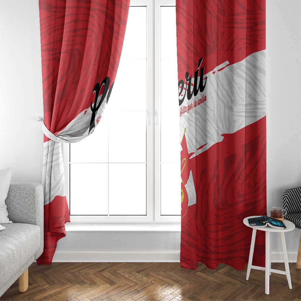 Peru Window Curtain Piruw Ripuwlika Flag Stylized