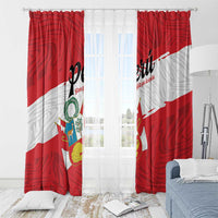 Peru Window Curtain Piruw Ripuwlika Flag Stylized