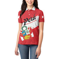 Personalized Peru Women Polo Shirt Piruw Ripuwlika Flag Stylized