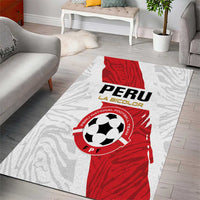 Football Peru Area Rug La Bicolor Go Champions