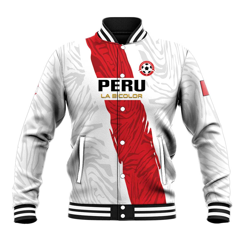 Custom Football Peru Baseball Jacket La Bicolor Go Champions