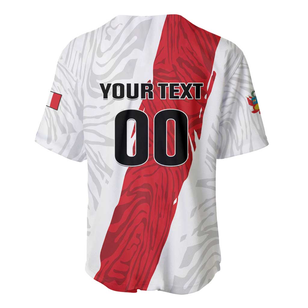 Custom Football Peru Baseball Jersey La Bicolor Go Champions
