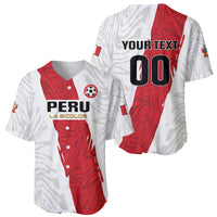 Custom Football Peru Baseball Jersey La Bicolor Go Champions