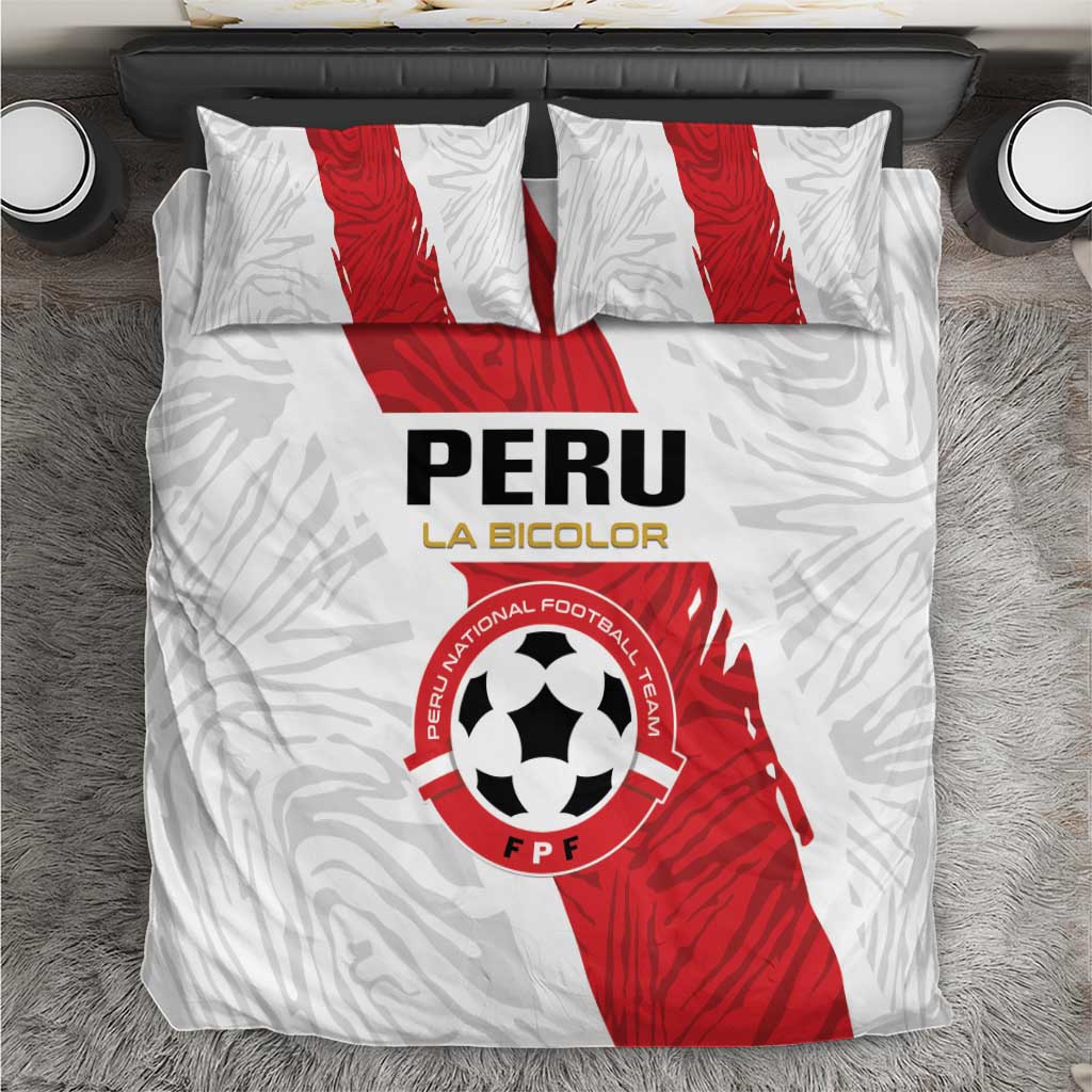 Football Peru Bedding Set La Bicolor Go Champions