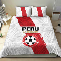 Football Peru Bedding Set La Bicolor Go Champions