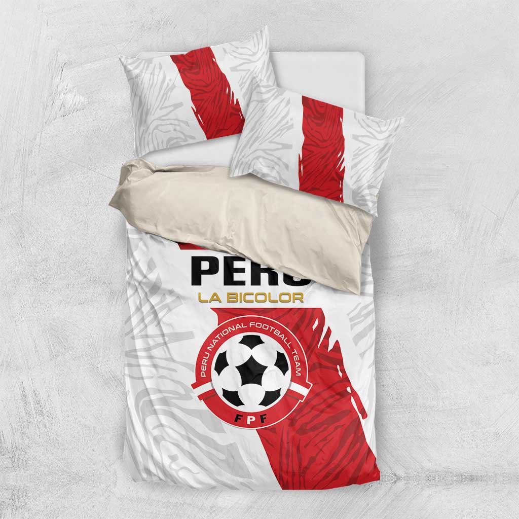 Football Peru Bedding Set La Bicolor Go Champions