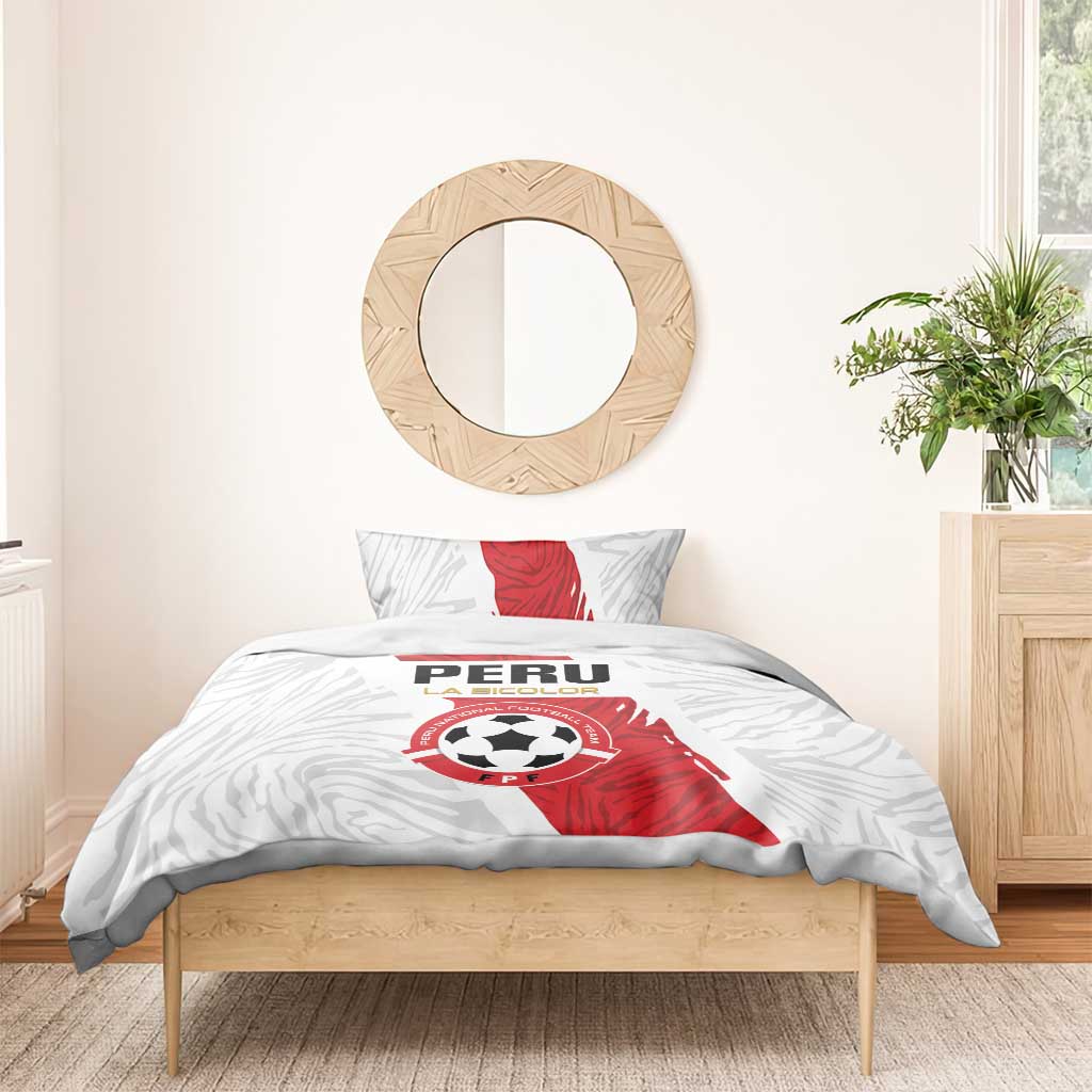 Football Peru Bedding Set La Bicolor Go Champions