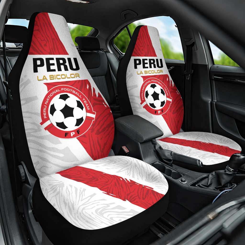 Football Peru Car Seat Cover La Bicolor Go Champions