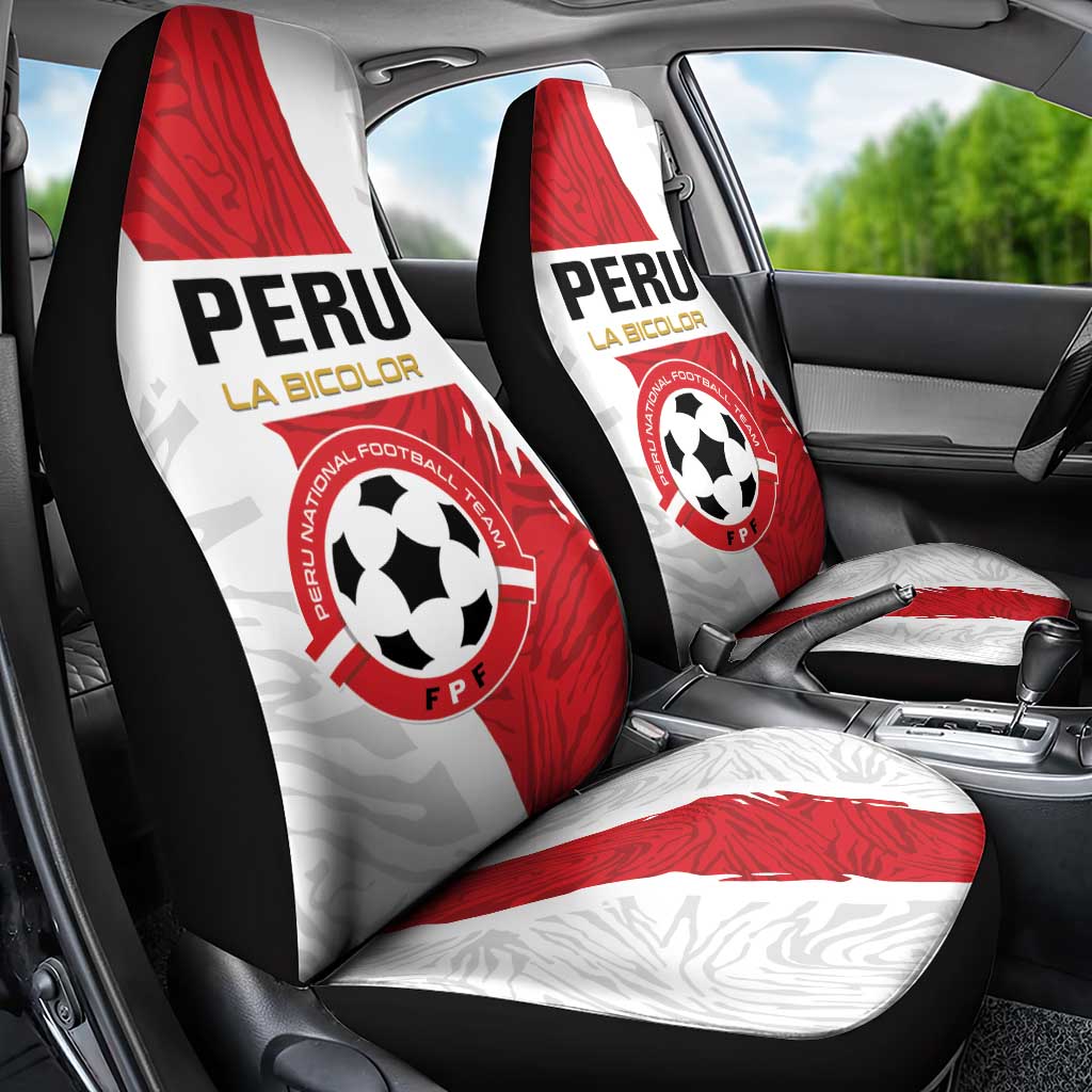 Football Peru Car Seat Cover La Bicolor Go Champions