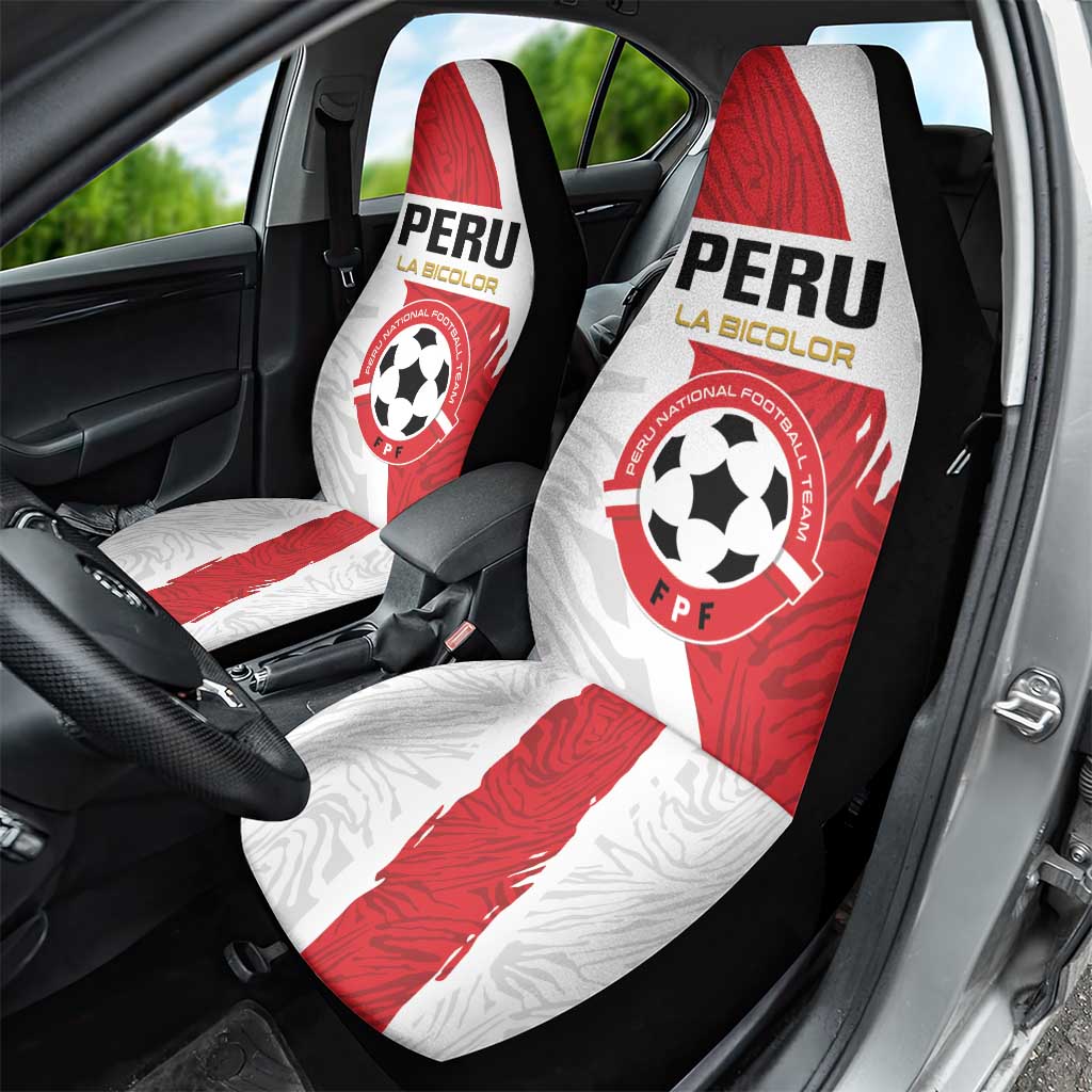 Football Peru Car Seat Cover La Bicolor Go Champions