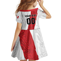 Custom Football Peru Family Matching Mermaid Dress and Hawaiian Shirt La Bicolor Go Champions