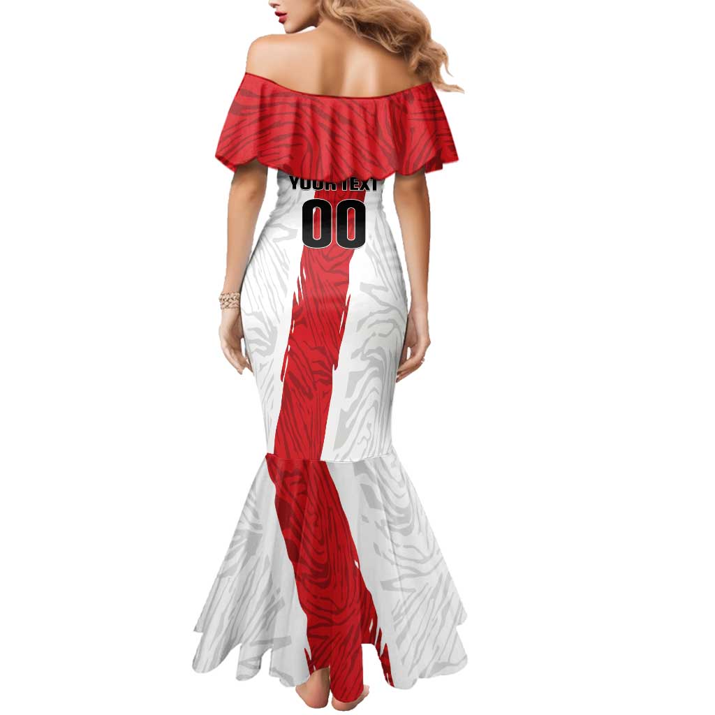 Custom Football Peru Family Matching Mermaid Dress and Hawaiian Shirt La Bicolor Go Champions