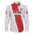 Custom Football Peru Family Matching Off The Shoulder Long Sleeve Dress and Hawaiian Shirt La Bicolor Go Champions
