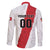 Custom Football Peru Family Matching Off The Shoulder Long Sleeve Dress and Hawaiian Shirt La Bicolor Go Champions